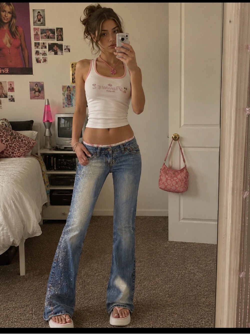 Women's Y2K Flared Jeans